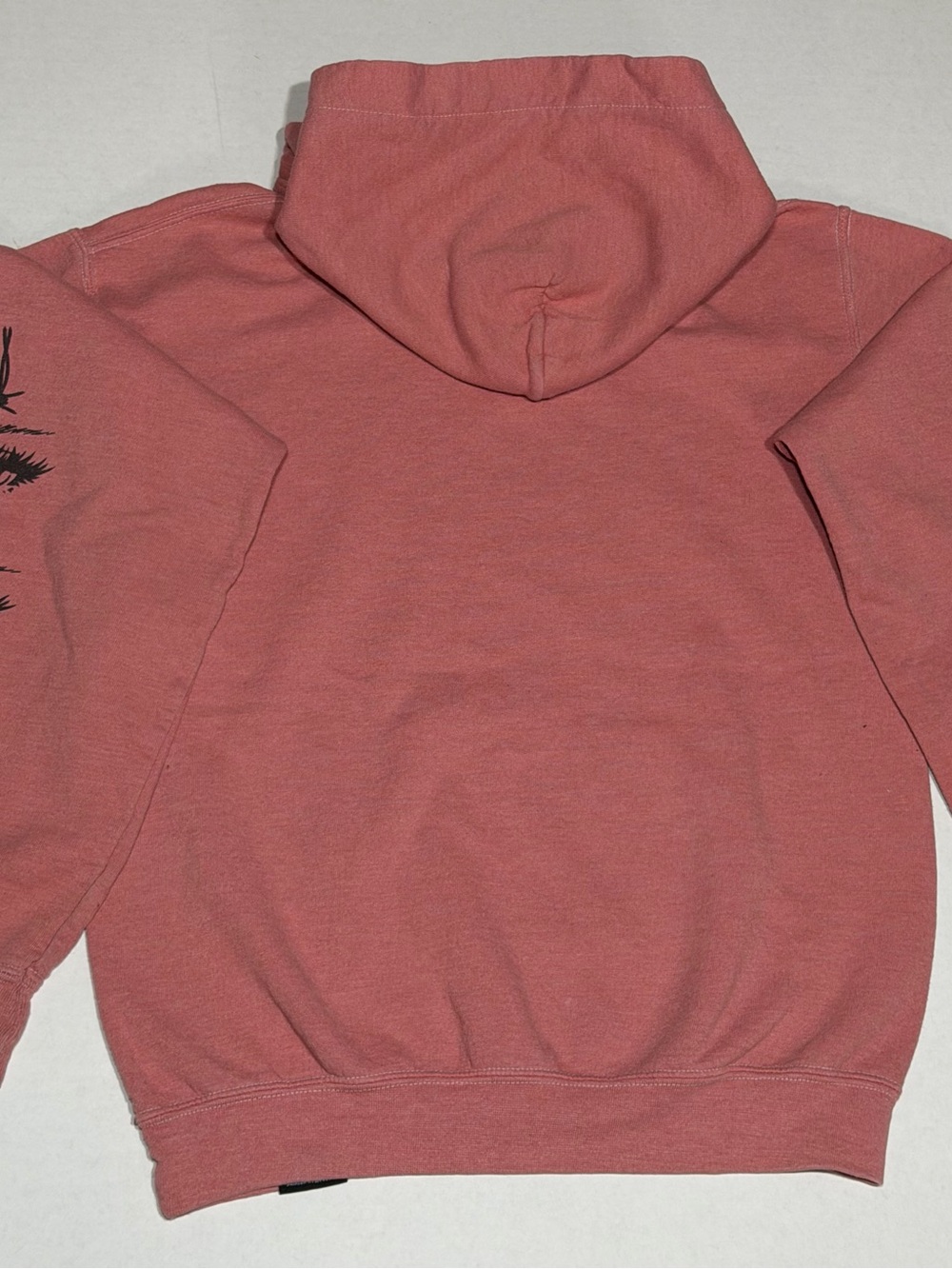 Men's Broken Promises Hoodie with Rose Graphic - Dusty Rose - Picture 2 of 8